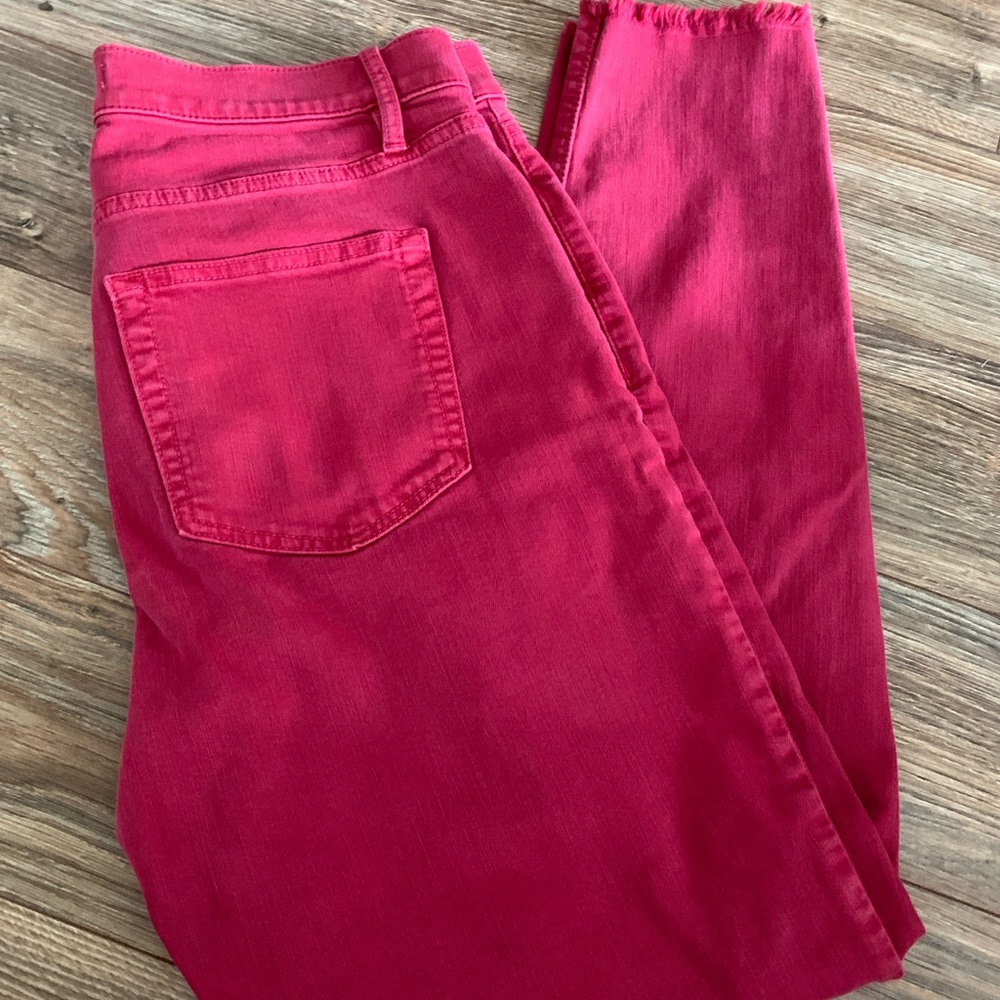 Loft Women's Red Skinny Jeans